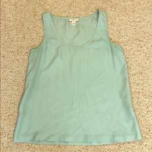 Silk JCrew Aqua Tank Top